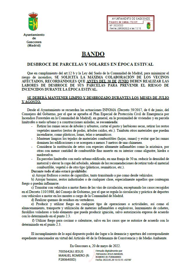 DESBROCE DE PARCELA 2022 1 1 2