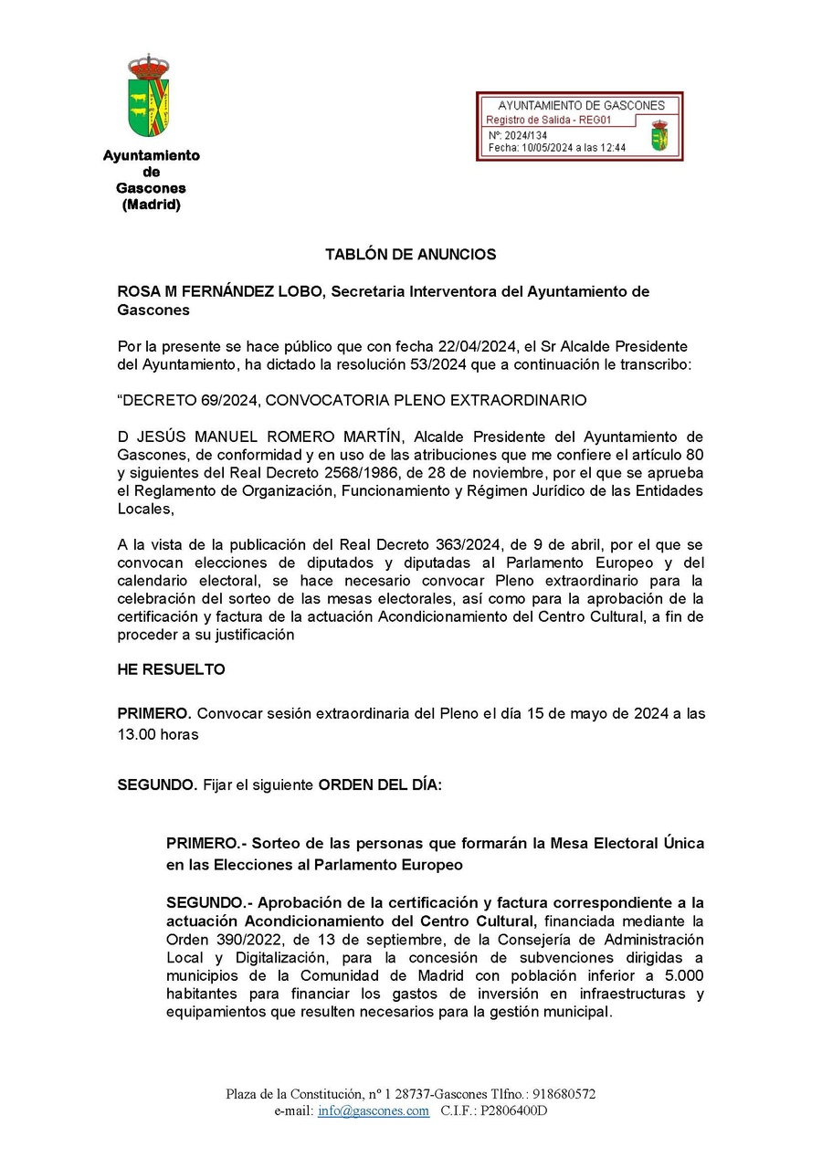 TABLON DE ANUNCIOS PLENO EXTRAORDINARIO 15 MAYO 2024 1