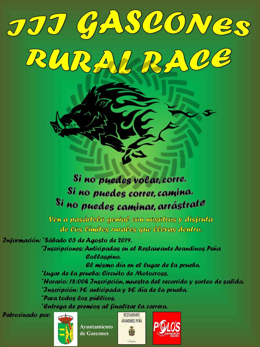 Cartel Carrera Rural